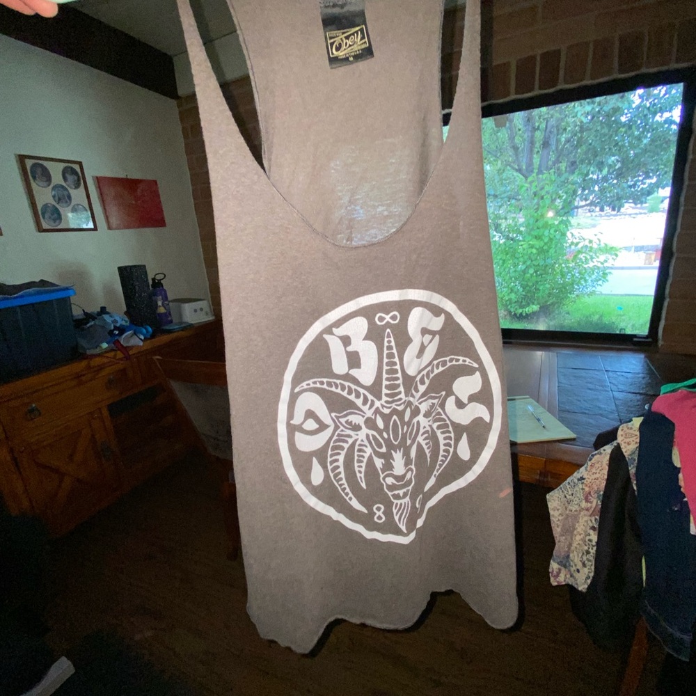 Obey/m/baphomet racerback tank